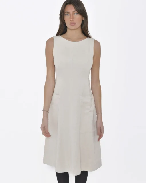 La Piscine Paris Robe mi-longue Lin Stefano Mortari*Femme Robes