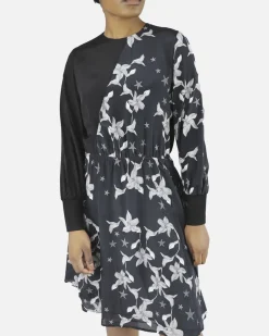 La Piscine Paris Robe e à fleurs en soie Isabelle Blanche*Femme Robes
