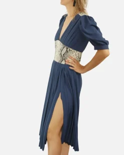 La Piscine Paris Robe plissée à détail python Michael Kors*Femme Robes