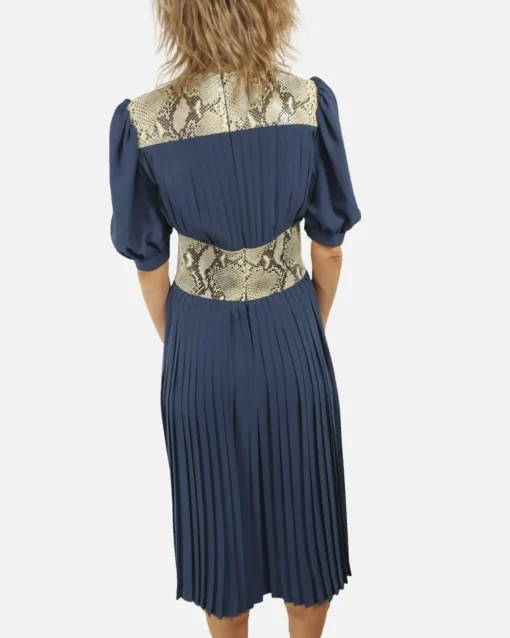 La Piscine Paris Robe plissée à détail python Michael Kors*Femme Robes