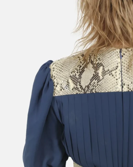 La Piscine Paris Robe plissée à détail python Michael Kors*Femme Robes