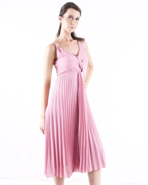 La Piscine Paris Robe plissée en crêpe vieux Vince*Femme Robes