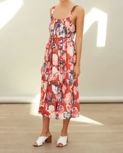 La Piscine Paris Robe plissée rouge Chacok*Femme Robes