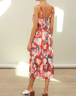 La Piscine Paris Robe plissée rouge Chacok*Femme Robes