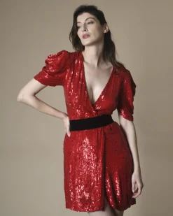 La Piscine Paris Robe portefeuille à sequins s P.A.R.O.S.H*Femme Robes