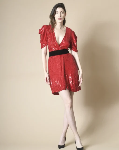 La Piscine Paris Robe portefeuille à sequins s P.A.R.O.S.H*Femme Robes