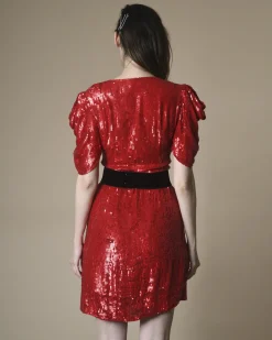 La Piscine Paris Robe portefeuille à sequins s P.A.R.O.S.H*Femme Robes
