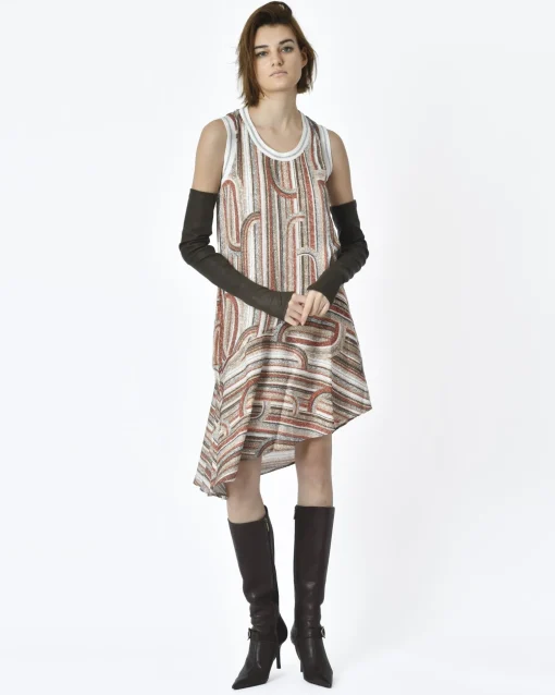 La Piscine Paris Robe sans manches à motif Maison Pere*Femme Robes