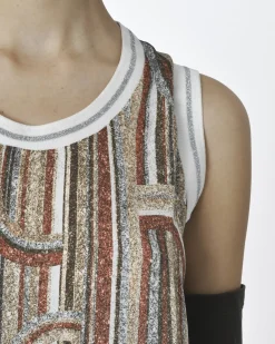 La Piscine Paris Robe sans manches à motif Maison Pere*Femme Robes