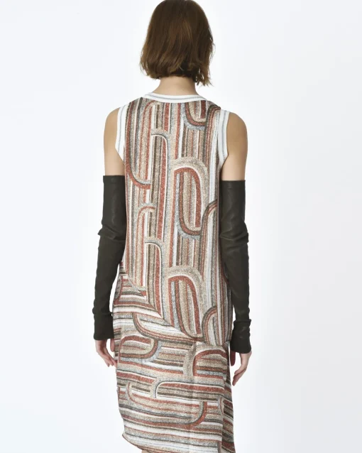 La Piscine Paris Robe sans manches à motif Maison Pere*Femme Robes