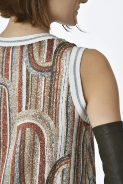 La Piscine Paris Robe sans manches à motif Maison Pere*Femme Robes
