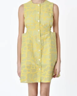 La Piscine Paris Robe sans manches rayé s et vert Avn*Femme Robes