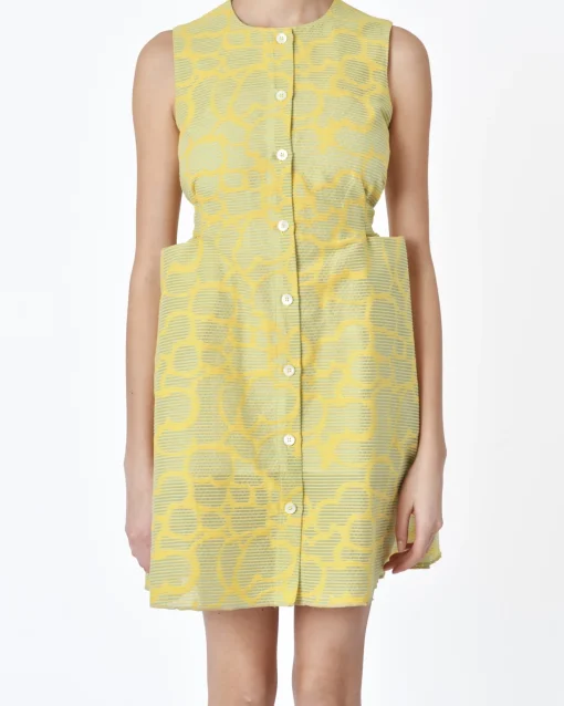 La Piscine Paris Robe sans manches rayé s et vert Avn*Femme Robes