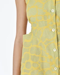 La Piscine Paris Robe sans manches rayé s et vert Avn*Femme Robes