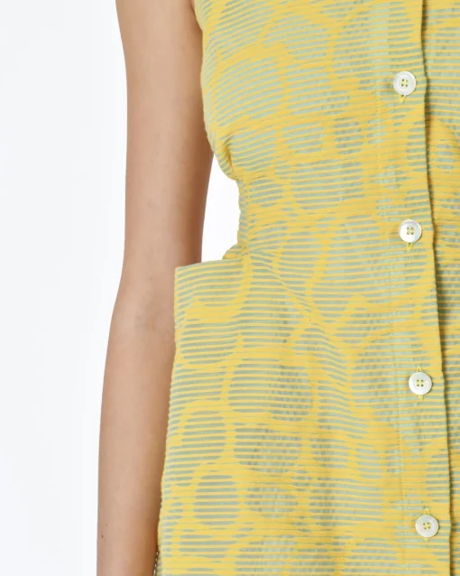 La Piscine Paris Robe sans manches rayé s et vert Avn*Femme Robes