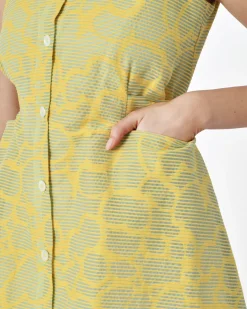 La Piscine Paris Robe sans manches rayé s et vert Avn*Femme Robes