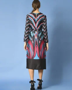 La Piscine Paris Robe satinée à motifs Maesta*Femme Robes