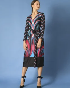 La Piscine Paris Robe satinée à motifs Maesta*Femme Robes
