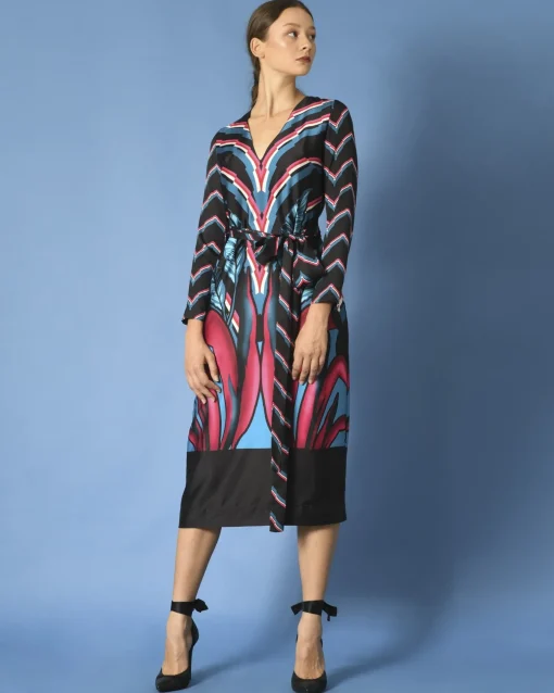 La Piscine Paris Robe satinée à motifs Maesta*Femme Robes