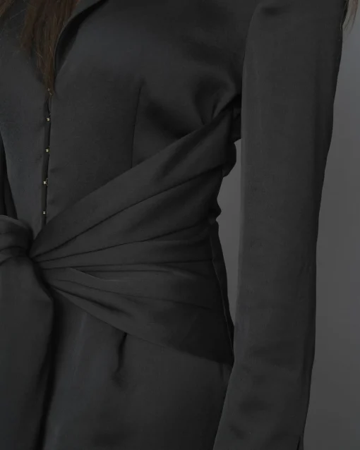 La Piscine Paris Robe smoking à taille drapée Misha Collection*Femme Robes