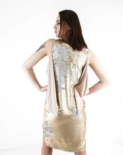La Piscine Paris Robe tailleur à sequins réversibles beige Maesta*Femme Robes