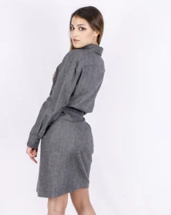 La Piscine Paris Robe tailleur drapée en laine e Ba&sh*Femme Robes