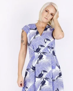 La Piscine Paris Robe trapèze he à imprimé tropical Laurel*Femme Robes