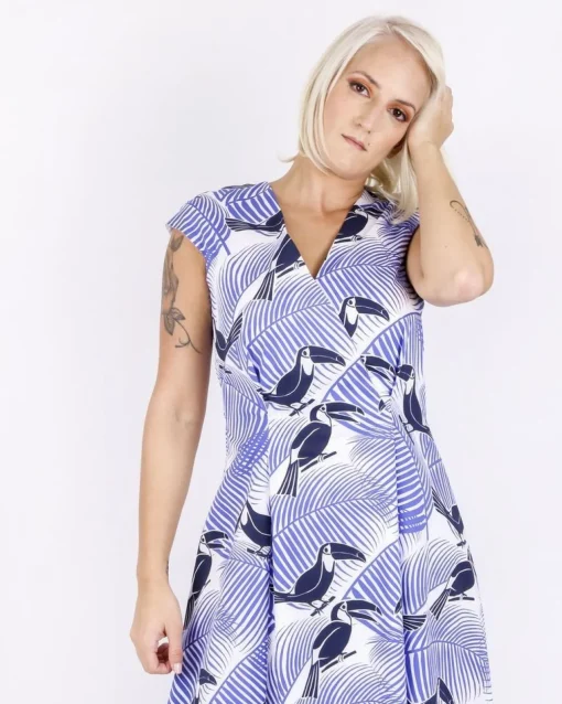 La Piscine Paris Robe trapèze he à imprimé tropical Laurel*Femme Robes