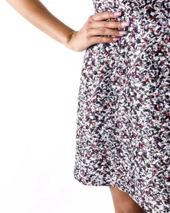 La Piscine Paris Robe trapèze texturée gris à détail lamé Markus Lupfer*Femme Robes
