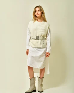 La Piscine Paris Robe-chemise en coton superposée Fabiana Filippi*Femme Robes
