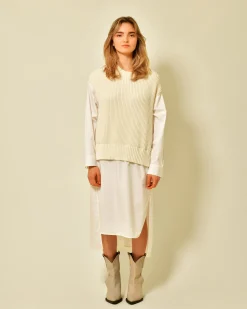 La Piscine Paris Robe-chemise en coton superposée Fabiana Filippi*Femme Robes