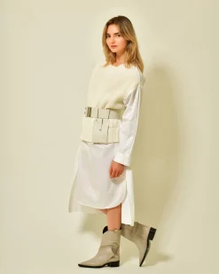 La Piscine Paris Robe-chemise en coton superposée Fabiana Filippi*Femme Robes