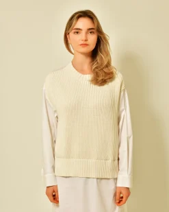 La Piscine Paris Robe-chemise en coton superposée Fabiana Filippi*Femme Robes