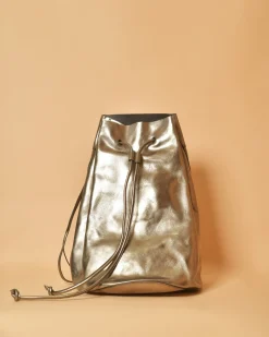 La Piscine Paris Sac à dos en cuir métallisé Isabel Benenato*Femme Sacs