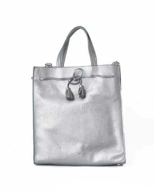 La Piscine Paris Sac à main argenté en cuir Kate Spade*Femme Sacs