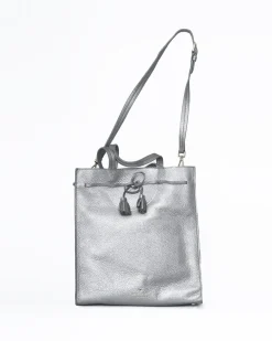 La Piscine Paris Sac à main argenté en cuir Kate Spade*Femme Sacs