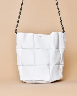 La Piscine Paris Sac à main en cuir avec chaîne noire Falorni*Femme Sacs