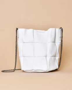 La Piscine Paris Sac à main en cuir avec chaîne noire Falorni*Femme Sacs