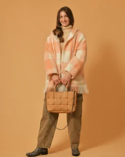 La Piscine Paris Sac à main en cuir texturé matelassé Falorni*Femme Sacs