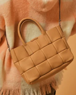 La Piscine Paris Sac à main en cuir texturé matelassé Falorni*Femme Sacs