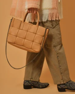 La Piscine Paris Sac à main en cuir texturé matelassé Falorni*Femme Sacs
