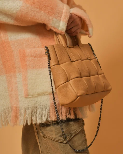 La Piscine Paris Sac à main en cuir texturé matelassé Falorni*Femme Sacs