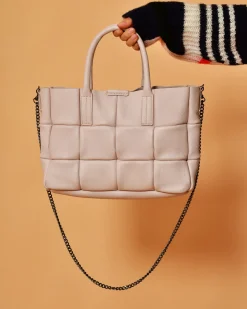 La Piscine Paris Sac à main en cuir texturé clair Falorni*Femme Sacs