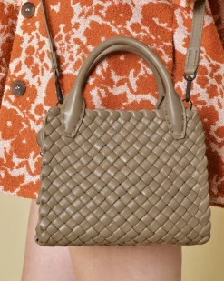La Piscine Paris Sac à main en cuir tressé Falorni*Femme Sacs