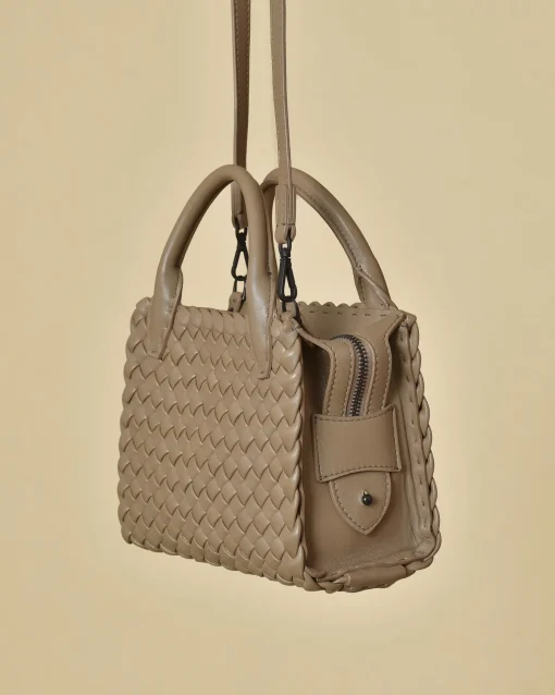 La Piscine Paris Sac à main en cuir tressé Falorni*Femme Sacs