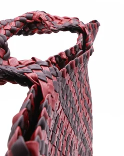 La Piscine Paris Sac à main en cuir tressé marron et Falorni*Femme Sacs