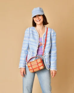 La Piscine Paris Sac à main en raphia et en cuir Tela*Femme Sacs