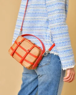 La Piscine Paris Sac à main en raphia et en cuir Tela*Femme Sacs