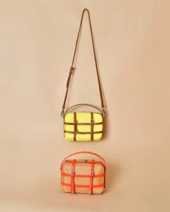 La Piscine Paris Sac à main en raphia et en cuir Tela*Femme Sacs