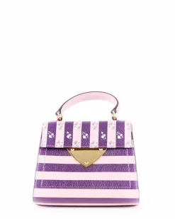 La Piscine Paris Sac à main trapèze bicolore fleuri Coccinelle*Femme Sacs